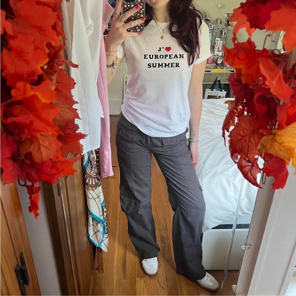 “J’❤️ European Summer” handmade cotton Tshirt
Never Worn-custom made